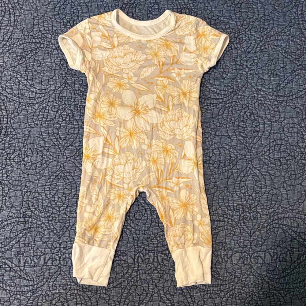 Floral Kids One Piece Footie